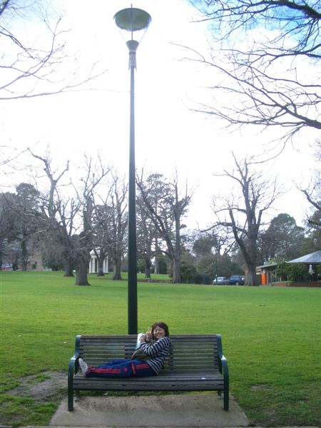 sleep in the Fitzroy park!