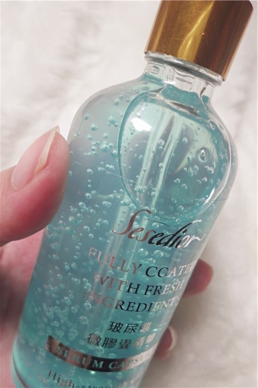 Sesedior 微粒珍稀精華系列 微膠囊精華 燕窩 維他命E 玻尿酸 角鯊 ，第一次見到這麼美麗的精華液 YOUTUBER12.jpg