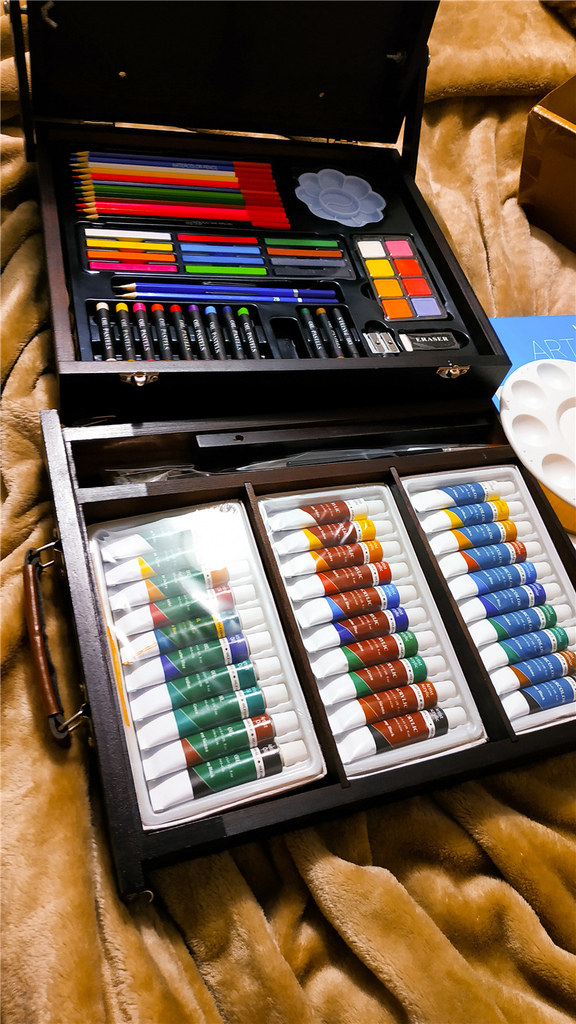 日旭國際ARTGYLE系列 105 PCS 畫架美術繪畫套組 ARTGYLE  105pc Mixed Media Wood Easel Art Set15.jpg