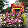 東海太子宮 神轎落地掃鮮花車