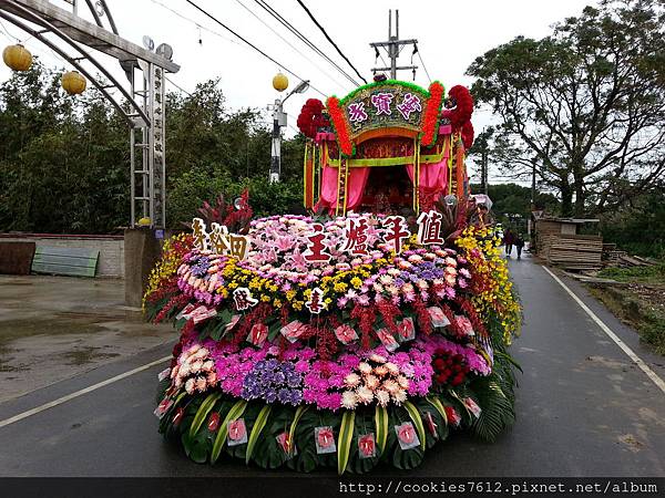 大溪天山靈寶寺三十週年 神轎落地掃-鮮花車 