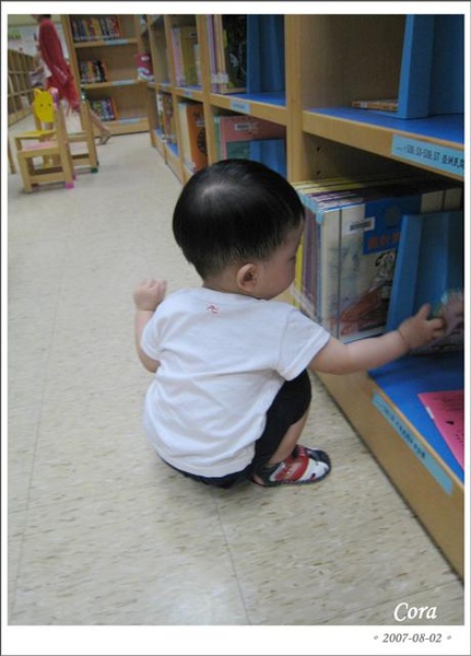小屁屁也會挑書喔