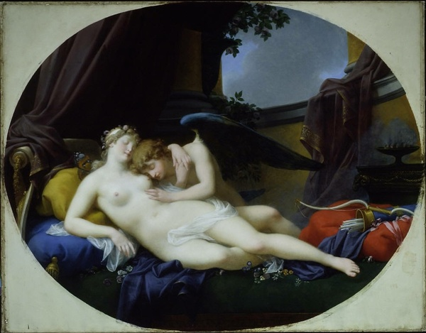 Cupid and Psyche, by Jean Baptiste Regnault, 1754-1829 (1828) Cupid and Psyche, by Jean Baptiste Regnault, 1754-1829 (1828)