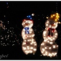 院子裡的小雪人燈飾