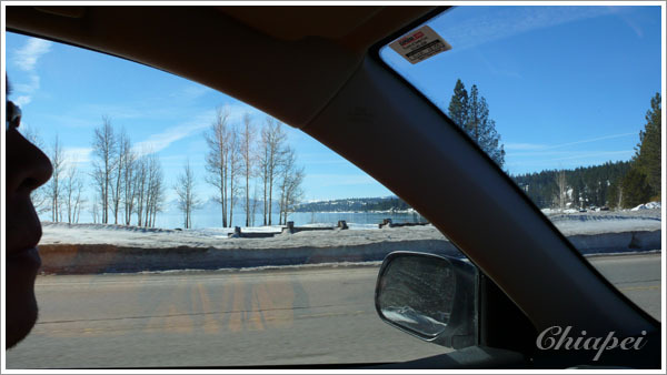 美麗的太浩湖及我的帥氣老公