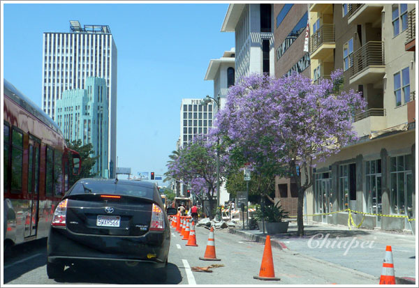 坐喬恩的車，LA市區兜風