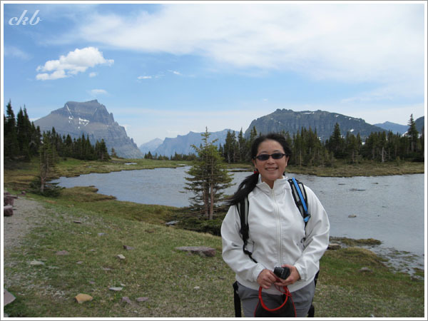 途經一個小池塘