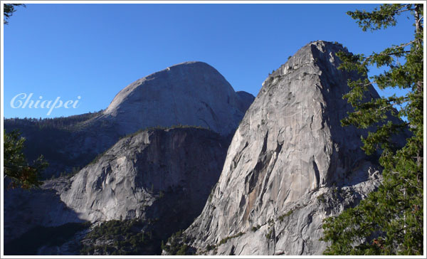 嗯嗯，快要和 Nevada Fall 一樣高了吧？