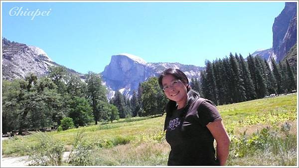 小貓與 Half Dome 的經典角度