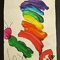 陳小牛畫作:毛毛蟲與彩虹