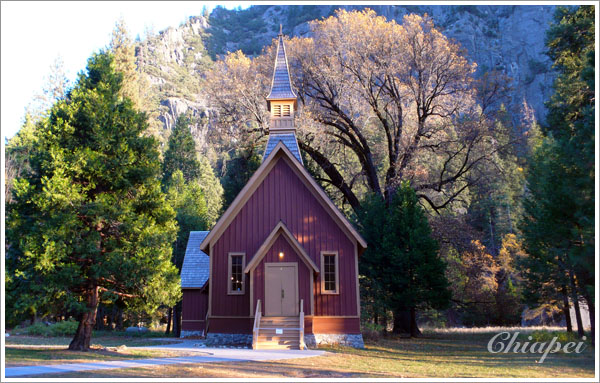 夕陽中的 chapel