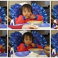 10/17 寶寶自己吃牛肉麵!