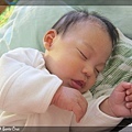 4/8 吃奶吃到睡著的Q寶(被叫醒會生氣)