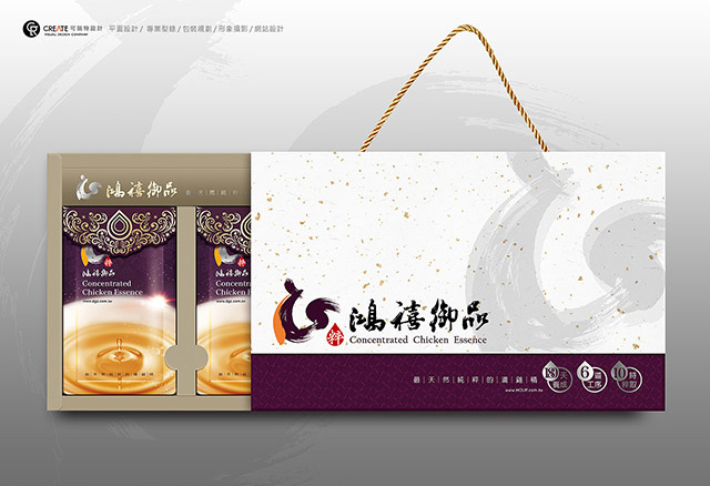 鴻禧御品_滴雞精禮盒包裝設計 鴻禧御品_滴雞精禮盒包裝設計