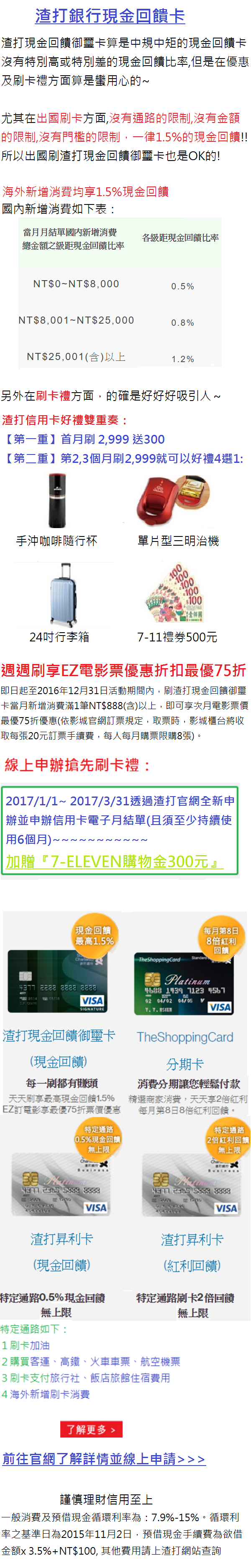 渣打現金回饋卡20170331.png