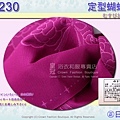 日本浴衣配件-【EB230】桃紅色花卉定型蝴蝶結㊣日本製2.jpg