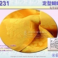 日本浴衣配件-【EB231】黃色花卉定型蝴蝶結㊣日本製2.jpg