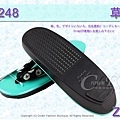 【番號SL-248】日本和服配件-草綠色鞋面+黑色白圓型草履-和服用夾腳鞋-3.jpg