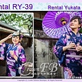 【CrownFB浴衣出租專區】[Rental 浴衣RY-39] 藍色底花卉浴衣出租款 2.jpg