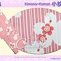 日本和服KIMONO【番號-K253】小紋和服~粉色底櫻花直條紋圖案~單衣~可水洗M號.jpg