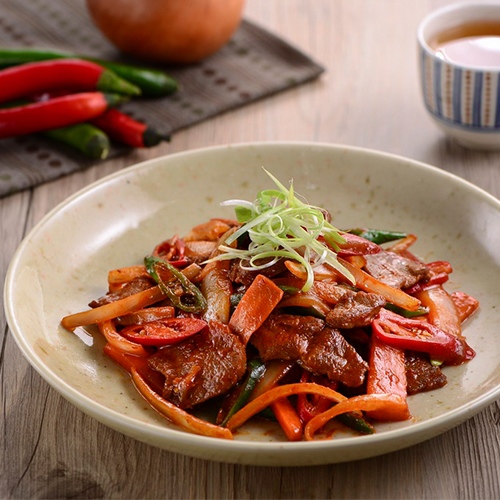 韓式辣炒豬梅花