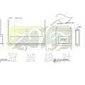 馥都建設(黃静雄設計事務所案件)-1F-健身房-訂製家具詳圖