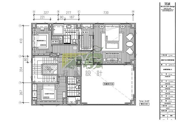 2013.03.15_2層別墅配置及結構.建物外觀-2F配置