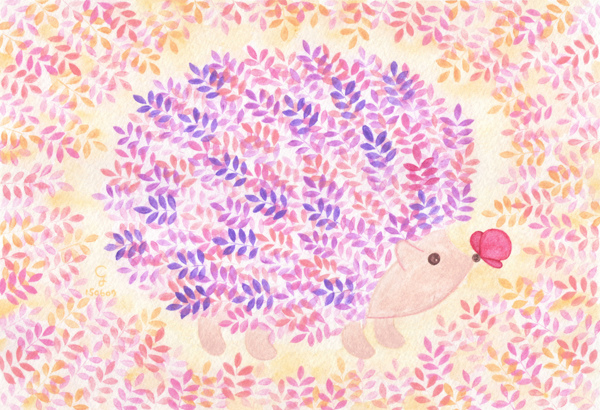 hedgehog@克里斯多插畫森林 hedgehog@克里斯多插畫森林