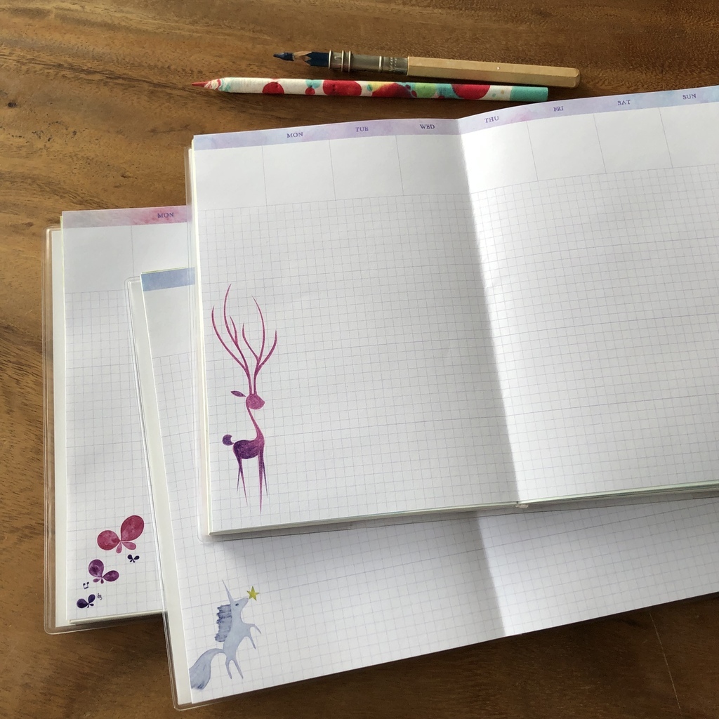 2024 watercolor style timeless handbook/diary/calendar/notepad/notebook - Notebooks & Journals - Paper Multicolor