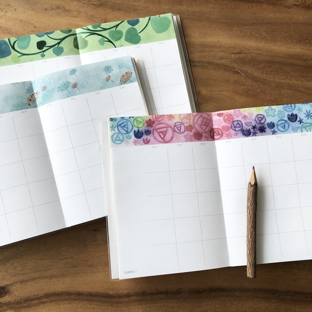 2024 watercolor style timeless handbook/diary/calendar/notepad/notebook - Notebooks & Journals - Paper Multicolor