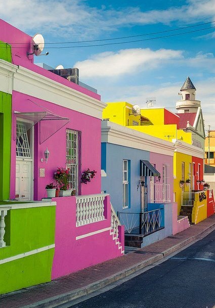 南非開普區五顏六色的房子