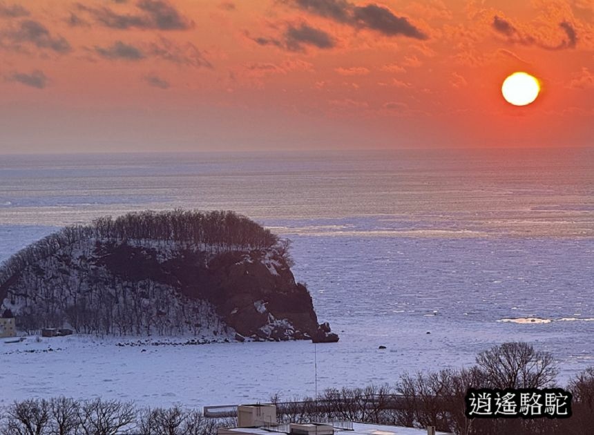 知床夕陽-日本駱駝