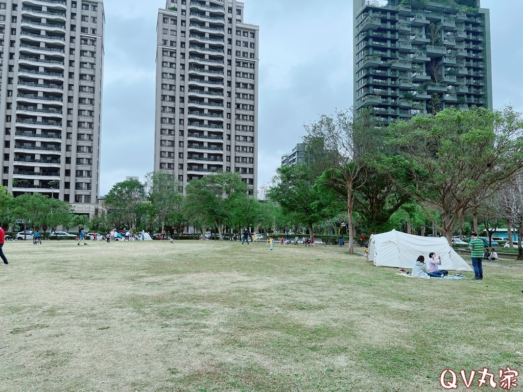 「新竹。遊記」水圳森林公園，大草地可悠閒野餐，還有湖泊可賞鴨