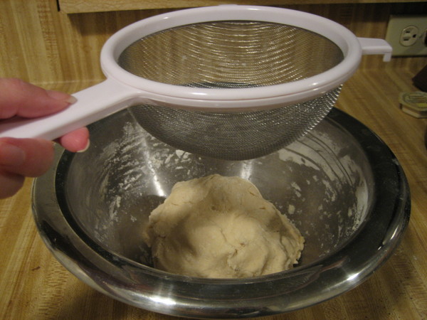 Mixing flour