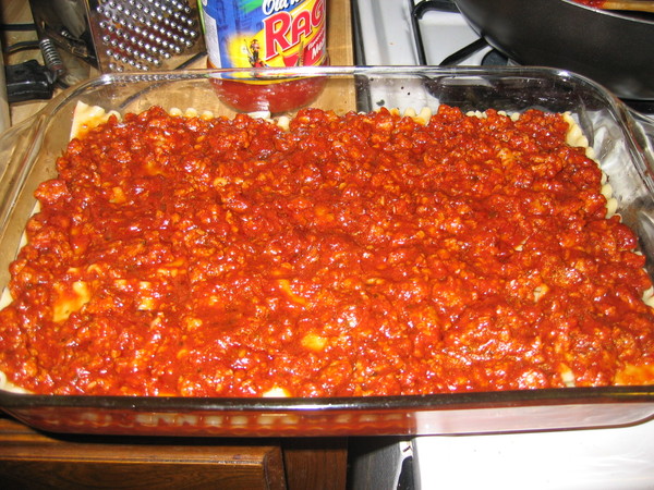 Lasagna Meat Sauce Layer