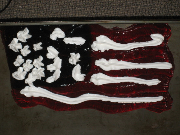 American flag jello- ruined