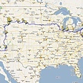 Cross Country Roadtrip Map