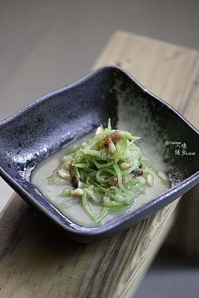 無麩質料理之奶油培根絲瓜麵