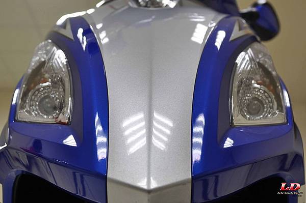 光陽G5藍_雙層封體時效鍍膜_台中洗機車LD汽車美容