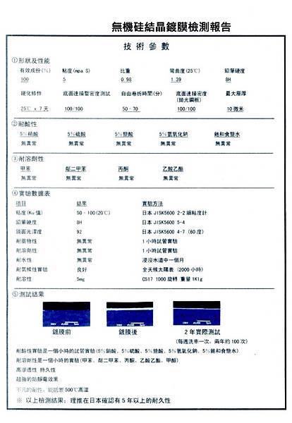 日本硬化鍍膜檢測報告