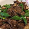 豌豆洋菇炒牛肉