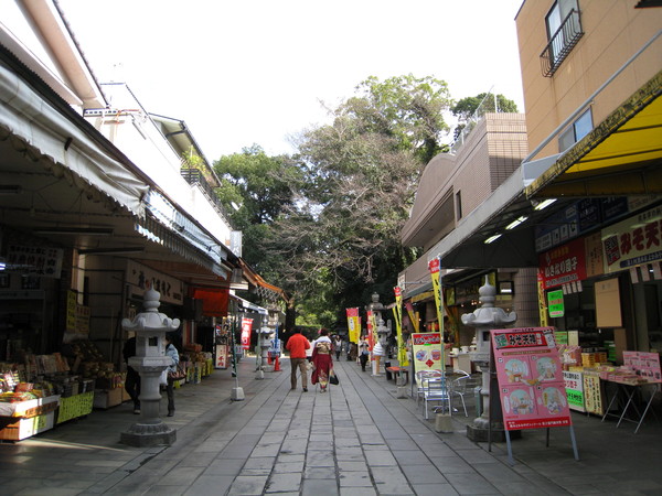 水前寺成趣園外的商店街，專賣一些當地名產