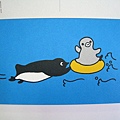 Suica企鵝明信片之十一：游泳
