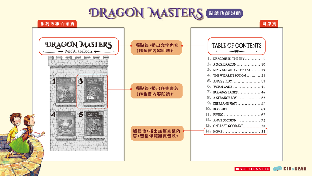 經典兒童英文小說 Dragon Masters 馴龍大師 點