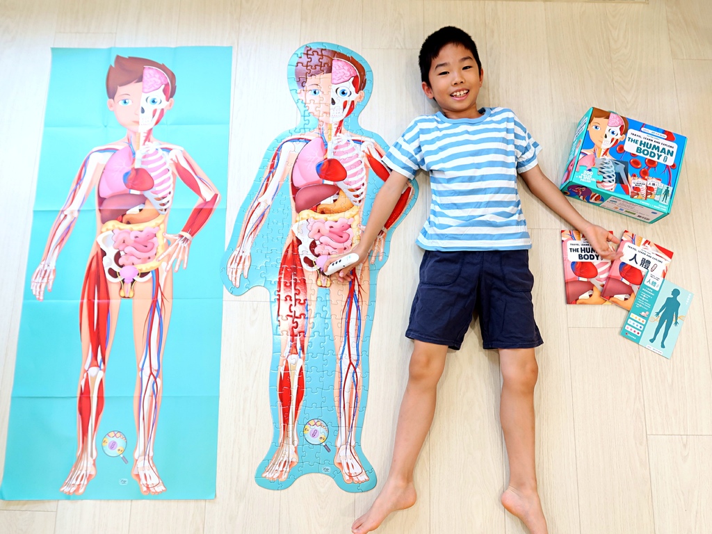 The Human Body 人體大解密拼圖書 點讀版：真實