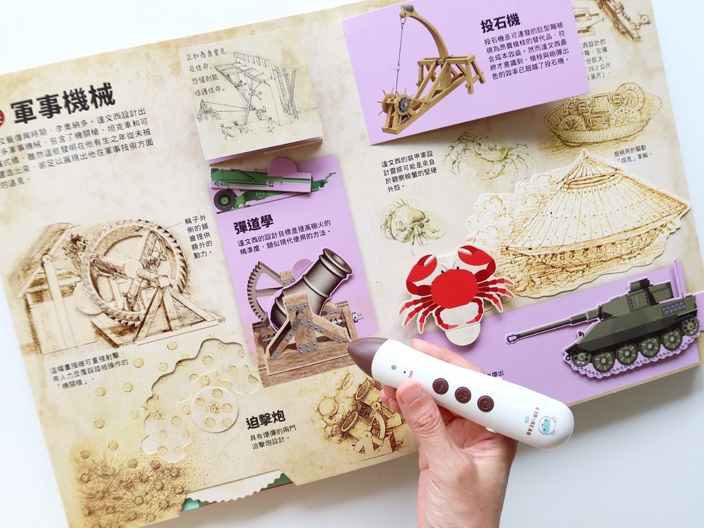 小青阿林和魔鏡又回來啦!《翻玩看世界:天才達文西的發明》點讀 小青阿林和魔鏡又回來啦!《翻玩看世界:天才達文西的發明》點讀