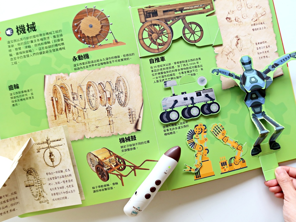 小青阿林和魔鏡又回來啦！《翻玩看世界：天才達文西的發明》點讀