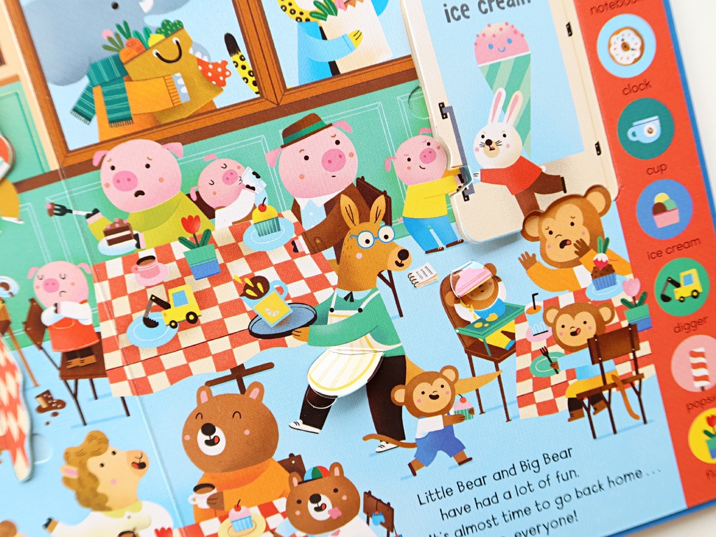 BUSY DAY 找找遊戲翻翻書，跟著小熊一起走訪城市角落，