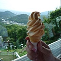 札幌大倉山觀景台的哈密瓜霜淇淋