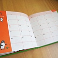 Penguin Diary 2009手札內頁記事欄位